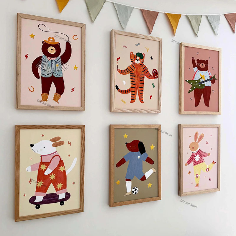 Wall Texture Spray - Funny Cartoon Animal Nursery Wall Art