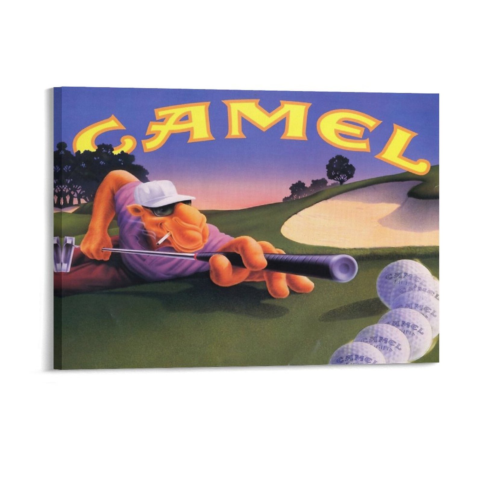 Wall Texture Spray - Vintage Joe Camel Roulette Ad Canvas