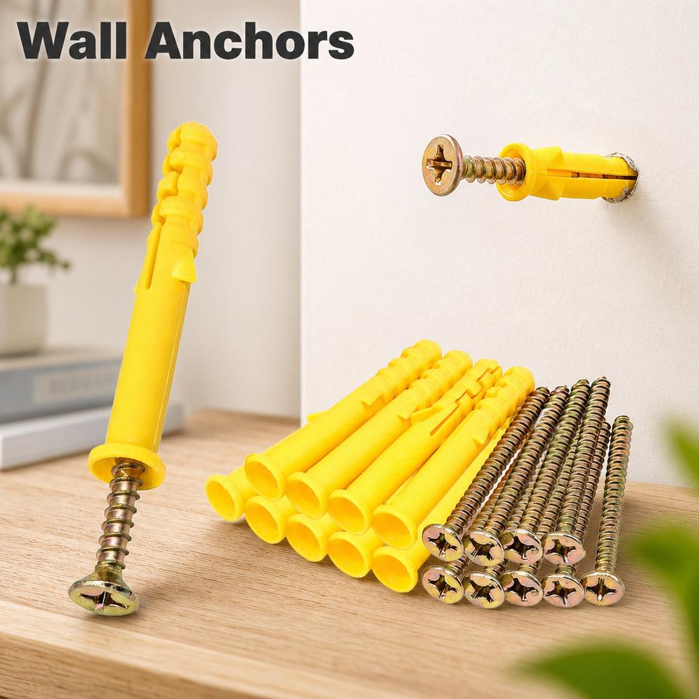 Wall Anchor Plastic - M6 M8 Drywall Anchor and Screw