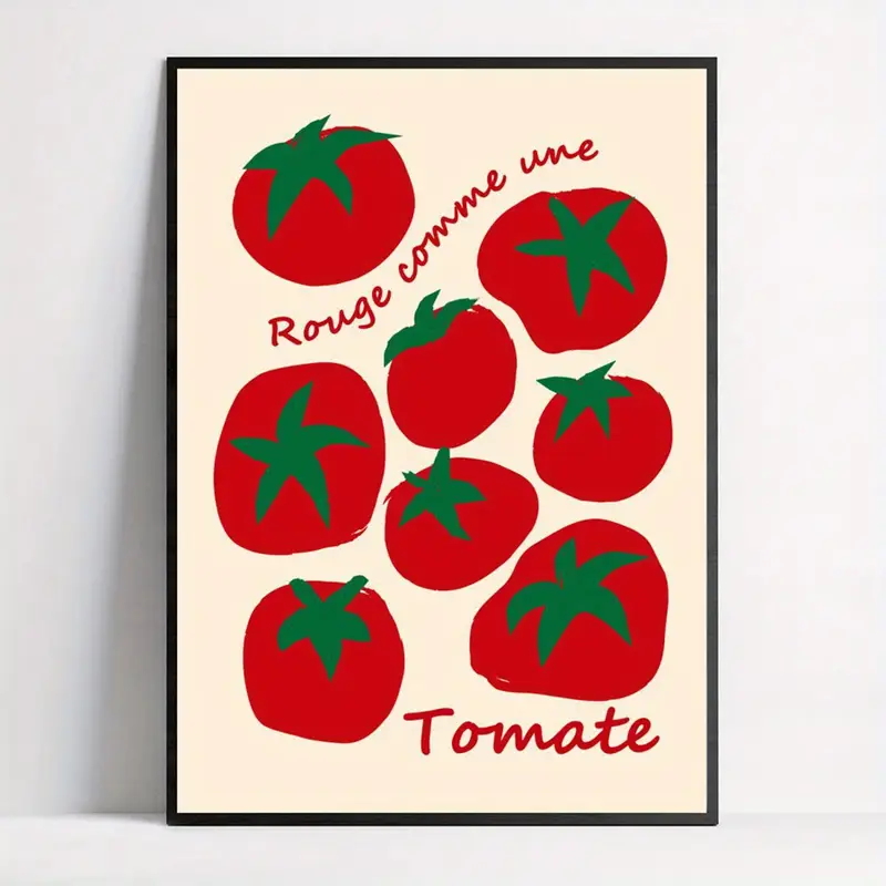 Modern Colorful Red Tomatoes W - Wall Texture Spray recension och pris