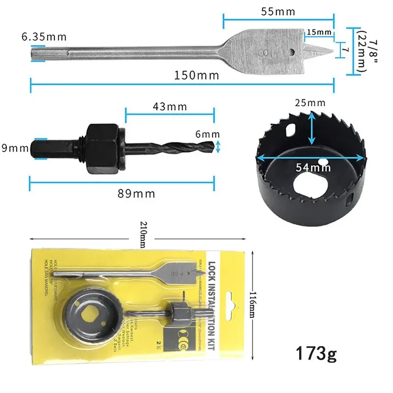 6PC 32-54mm Hole Saw Set for G - Home Improvement Center recension och pris