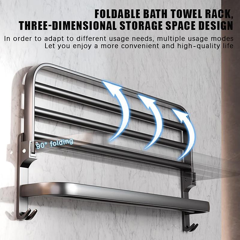 Self-adhesive Bathroom Towel R - Wall Anchor Plastic recension och pris