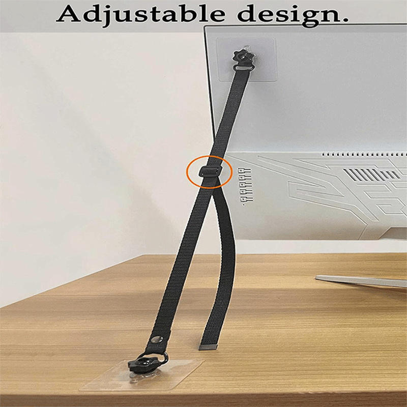 2 Pack Adjustable TV Safety St - Wall Anchor Plastic recension och pris
