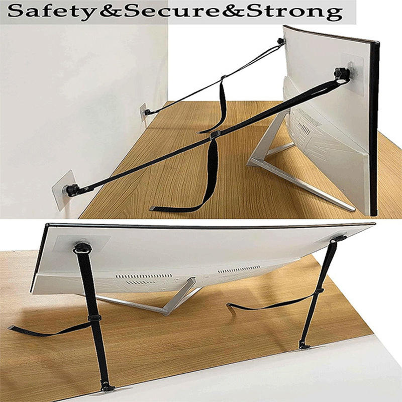 2 Pack Adjustable TV Safety St - Wall Anchor Plastic recension och pris