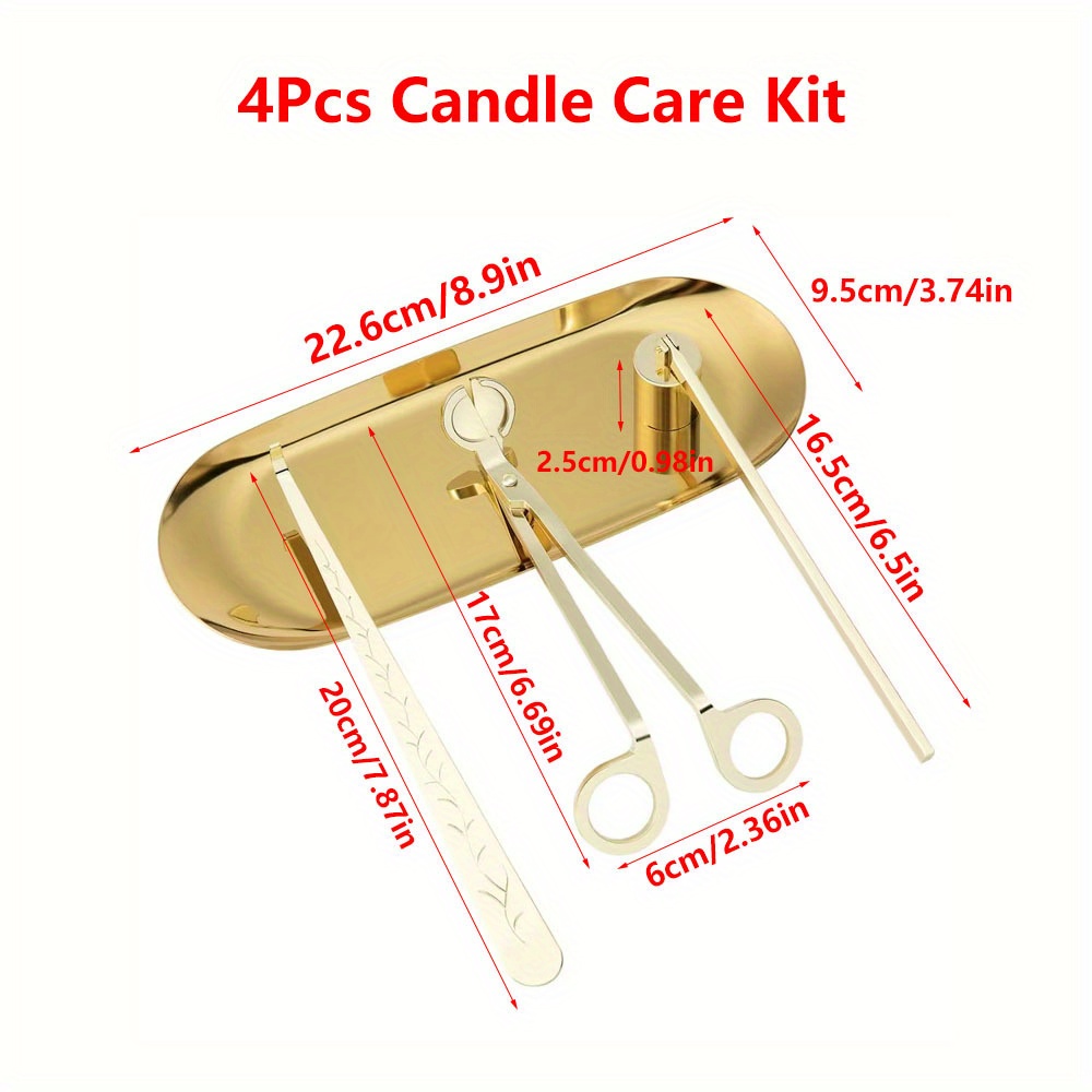 4pcs/set Luxury Candle Care Ki - Home Improvement Supplies recension och pris