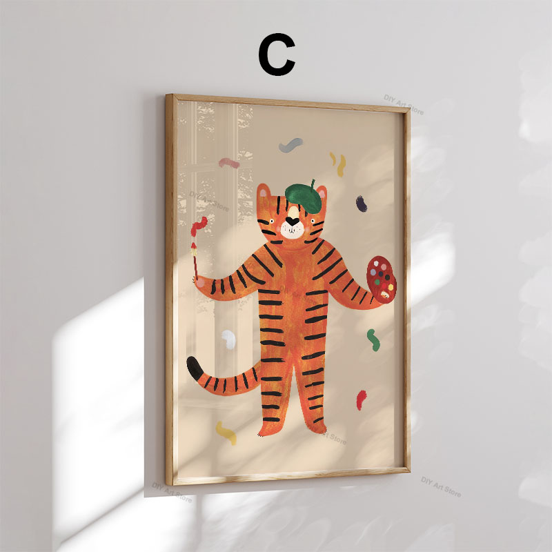 Funny Cartoon Animal Nursery W - Wall Texture Spray recension och pris
