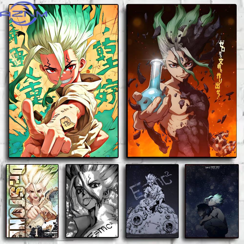 Classic Anime Dr Stone Poster  - Wall Texture Spray recension och pris