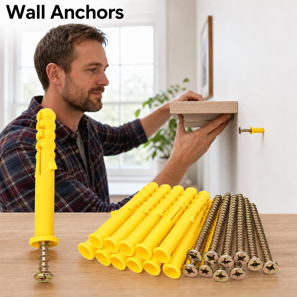 M6 M8 Drywall Anchor and Screw - Wall Anchor Plastic recension och pris