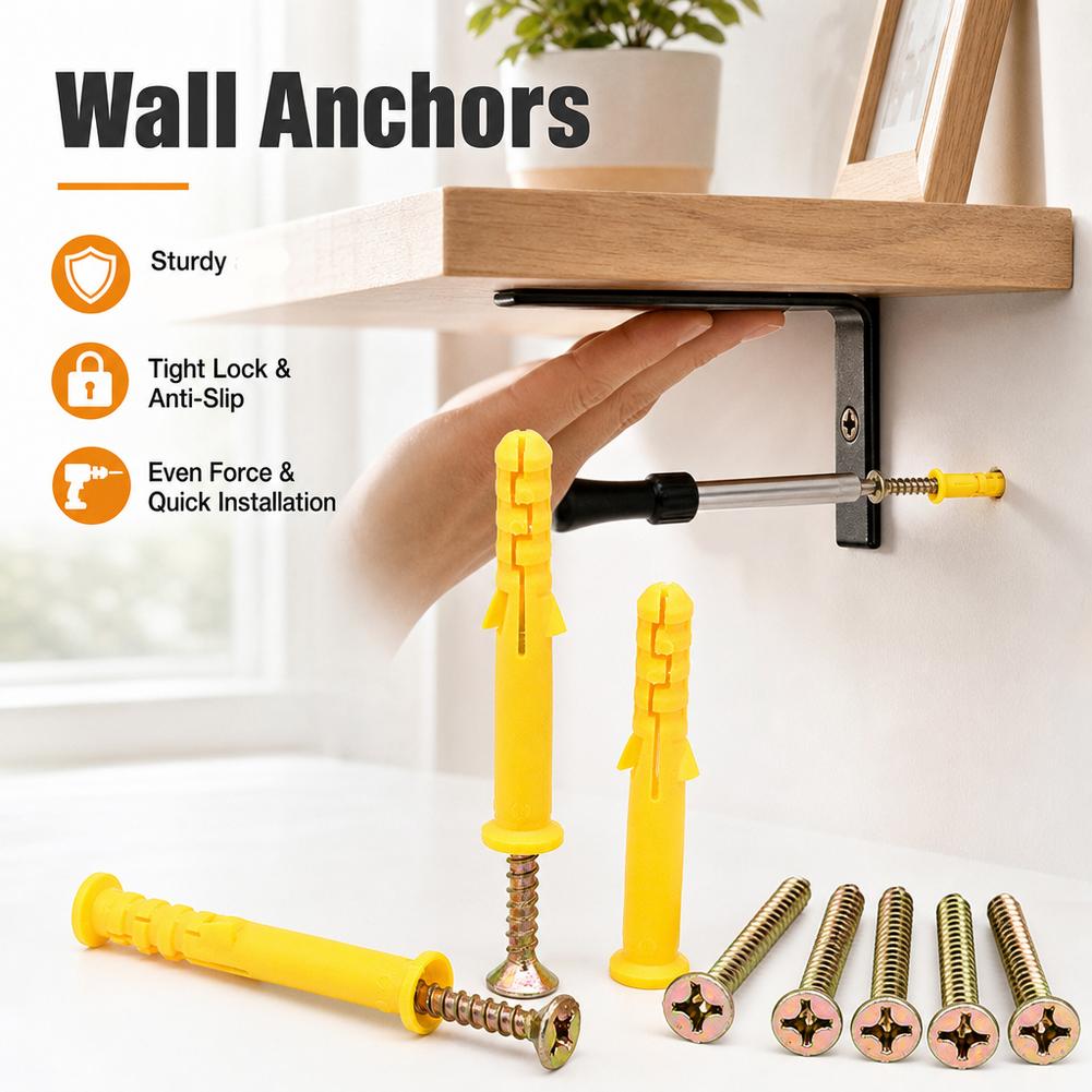 M6 M8 Drywall Anchor and Screw - Wall Anchor Plastic recension och pris