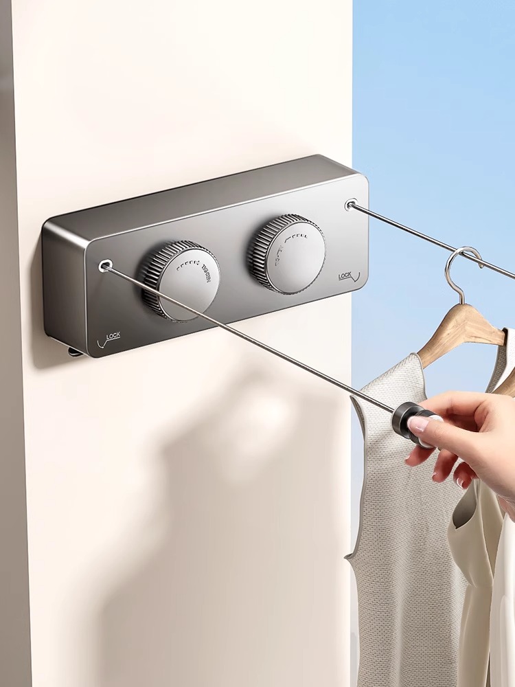 Retractable Clothesline Collec - Wall Anchor Plastic recension och pris