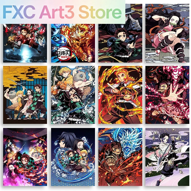 Frameless,Anime Demon Slayer C - Wall Texture Spray recension och pris